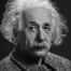 The photo of Albert Einstein
